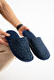 Men's House Slippers Winter Slippers Printed Knitted Knitwear Fabric Slippers - 2