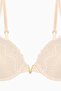 Anna Gold Detailed Lace Bra - Push up - 2568 - Tan - 4