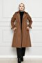 Trench Coat with Sleeve Belt Detail-Tan