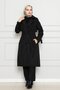 Trench Coat with Belt Detail on the Sleeve - Black - 2