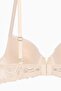 Anna Gold Detailed Lace Bra - Push up - 2568 - Tan - 3