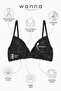 Anna Lace Bra Panty Set with Gold Accessories - Push up - 2568 - Black - 5