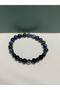 Terahertz, Lapis Lazuli, Bloodstone, Obsidian Natural Stone Bracelet