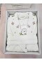 Luxury Cotton Cream Floral Embossed Bathrobe