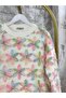 Hatunatila Organza Floral Tulle Sweater 5132 - Pink - 2