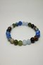 Certified Pisces Men's Natural Stone Bracelet (Aquamarine, Agate, Varacite, Dumortireite Tiger Eye) - 2