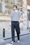 Men's Lycra Straight Cut Loose School Pants