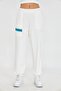 White Modal Jogger with Blue Stitch Detail - 2