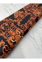 Orange Embroidery Pattern Dress Shirt Fabric Tivil Satin Fabric Our Product Sold as Pieces 1 Piece 1 Meter - 5
