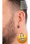 Men's Unisex Steel Jewelry Roman Numeral Hoop Model Earrings Does Not Tarnish Rust