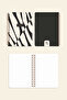 10X14 cm Spiral Striped Leopard Print Set of 3 Notebooks - 7