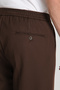 Men's Elastic Waist Thick Stamp Look Casual Pants - 5