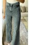 Milano Smoked Power Lycra Super High Waist Loose Jeans Palazzo Pants - 5