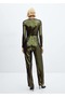 Langer Jumpsuit mit Pailletten - 4