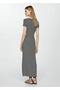 Short-sleeved striped dress - 4