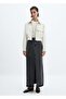 Long Denim Skirt - 2
