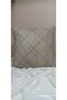 غطاء وسادة مزخرف من Nubuck Cream