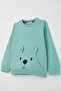 Baby Boy Tracksuit Set with Cute Teddy Bear Pattern and Kangaroo Pocket, 9 Months-3 Years, Water Green - 6