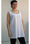 White Black and White Piping Detailed Thick Strap Combed Cotton Viscose T-Shirt - 4