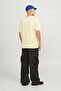 Round Neck Cream Men's T-Shirt Jjeorganıc Basic Tee Ss O-Neck Noos - 4