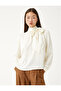 Bow Detailed Blouse High Collar - 3