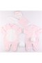 Pink Color Baby Bunny Pompom Bunny Ear Jumpsuit Baby Gift Baby Photographic Shooting Product