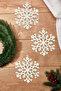 Christmas Tree Ornament Glitter Deer 2-Pack - Candy Cane 6-Pack - Glitter Snowflake 3-Pack - 2
