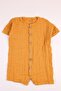 Muslin Jumpsuit Organic Short Sleeve Summer Jumpsuit Mustard - 4