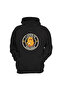 Cute Chick Printed Funny Written Gift 3 Thread Thick Hooded Kangaroo Pocket Black Sweatshirt