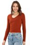 V-Neck Slim Fit T-Shirt-Tile - 7