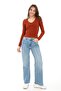 V-Neck Slim Fit T-Shirt-Tile - 2