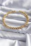 Gold Tone Multiple Star Tarnish-Resistant Steel Bracelet - 4