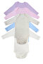 Cotton Combed Cotton Snap Fastener Newborn and Baby Long-Sleeved Corded Bodysuit - 2