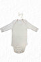 Cotton Combed Cotton Snap Fastener Newborn and Baby Long-Sleeved Corded Bodysuit
