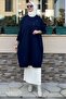 Melda Knitwear Tunic Navy Blue - 2