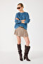 Crew Neck Basic Acid Washable Sweatshirt - 2
