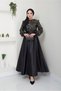 Women's Clothing Evening Dress Fashion Sequin Detailed Satin Evening Dress 2537 - 2