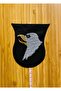 Arma Erected Gabardine Fabric Eagle 9X10.5Cm. Black. 1 Piece. - 2