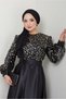 Women's Clothing Evening Dress Fashion Sequin Detailed Satin Evening Dress 2537 - 4