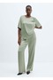 Satin Trousers with Elastic Waist - 7