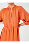 Balloon Sleeve Shirt Dress Magnificent Collar Button Layered - 5