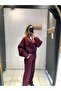 Women's Black Color Hooded 3 Thread Tracksuit - 4