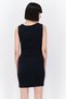 Women Textured Cutout Mini Dress, Black - 3