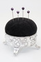 4-Piece Diamond Stone Purple Scarf Pin. Scarf Pin. Shawl Pin. Turban Pin. Headscarf Pin - 2