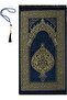 Premium Chenille Prayer Rug and Pearl Prayer Beads Set with Vav, Islamic Gifts for Women Men