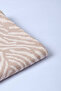 Zebra Patterned Knitwear Shawl - 3