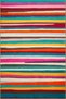 Multicolored Plain Thick Striped Colorful Patterned Decorative Carpet Miravip8164