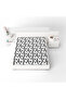 Black Romantic Heart Bed Sheet - 2