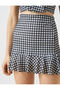 High Waist Flounce Skirt - 5