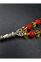 Fanatic Fan Handcrafted Rosary 8mm Gift Yellow Navy Cube Cut - 2